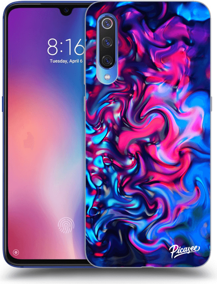 Púzdro Picasee silikónové Xiaomi Mi 9 - Redlight čiré