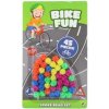 Farebné korálky na bicykel