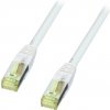 S/FTP (PiMF) Patchkábel LSOH 1m cat.7, biely, Cu, UL
