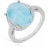 Nefertitis Larimar prsteň striebro Ag 925 VR049759 - 52 mm (US 6), 4,1 g