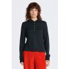 POLOKOŠEĽA GANT REG DETAIL COLLARED LS POLO PIQUE BLACK