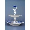 Cibulák – Etažér 2-dielny prelamovaný 18+24 cm – originál cibuľový porcelán 1. akosť