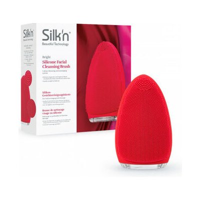 Silk#39;n Bright červená / čistiaci prístroj na tvár / 7 rýchlostí / až 8000 vibrácií za min. (SIL-BRIGHT)