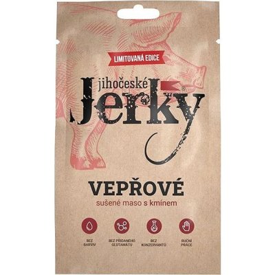 Juhočeské Jerky bravčové s rascou 20 g