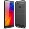 Púzdro CARBON CASE pre MOTOROLA MOTO E6 PLAY - čierne