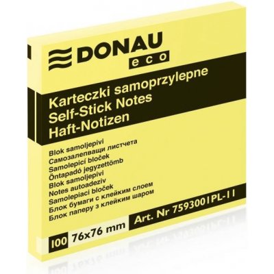 Bloček Donau ECO žltý 76x76mm DONAU
