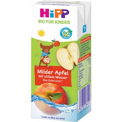 HiPP BIO nápoj Jemné jablko s neperlivou pramenitou vodou od 1 roka 200 ml