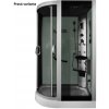 Aplomo Trixy Silver 120x85x215 masážny sprchový box Orientácia: pravá, MO-18218SP