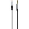 Dudao L11Pro audio kábel Lightning / 3.5mm mini jack, sivý