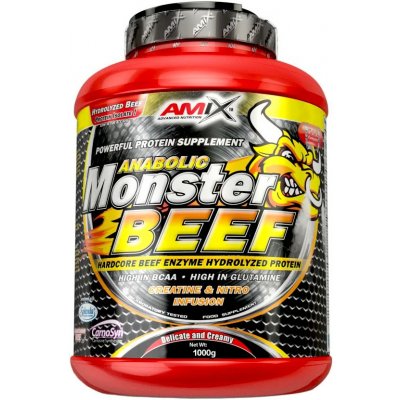 Amix Anabolic Monster Beef 90% Protein 1000 g jahoda - banán