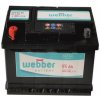 WEBBER Autobatéria 12V, 55 Ah, 480A ... Ľavá !!! WA0551