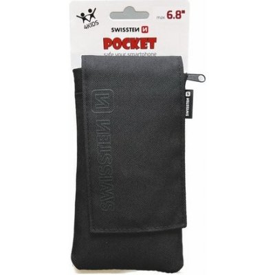 Puzdro Swissten Pocket so šnúrkou, univerzálne 6,8" - čierne