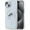 Karl Lagerfeld IML K&CH Heads Metal Frame MagSafe Zadní Kryt pro iPhone 15 Transparent KLHMP15SHLSKCH