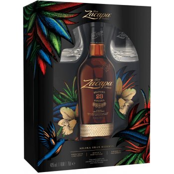 Zacapa Centenario 23 Solera 40% 0,7 l (dárčekové balenie 2 poháre)