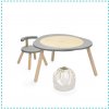 Stokke MuTable Storm Grey + Stolička + Kôš na hračky Neutral