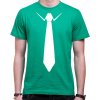 Fajntričko RM Tričko - falošná kravata, Farba zelená, Strih/ Variant Pánsky/UNISEX