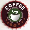 Ceduľa vrchnák Coffee 35x35cm