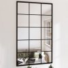 vidaXL Nástenné zrkadlá 3 ks čierne 100x60 cm kov 3189036