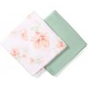 BABYONO Plienky mušelínové Bamboo Tropic Flower 2 ks 120x120 cm