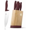 Sada kuchynských nožov s bambusovým stojanom 6 dielna Berlingerhaus Leonardo Collection BH-2754