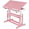 tectake 400926 písací stôl výškovo nastaviteľný 109x55x63-94 cm - fuchsiová