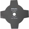 Riwall PRO Štvorzubý žací nôž krovinorezu pr. 255mm, vnútorný priemer 25,4mm, hrúbka 2,5mm
