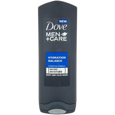 Dove Men+Care Hydration balance sprchovací gél na telo a tvár pre mužov 250 ml