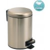 Sapho Gedy Kúpeľňové doplnky - Odpadkový kôš 5 l, Soft Close, matná zlatá 330987