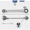 Obojstranný račňový očkový kľúč KS TOOLS BT013901 BT013901