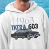 Mikina s potlačou TATRA 603 Pánsky Biela L