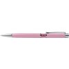 Guľôčkové pero, Crystals from SWAROVSKI, ružové, v strede plnené 14 cm pink kriľtáľmi