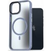 AlzaGuard Matte Case Compatible with MagSafe iPhone 13 svetlomodré