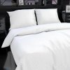 Kvalitex Hotelové obliečky atlas grádl 1cm prúžok - 140x200cm + 70x90cm - biele