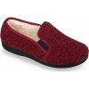 Mjartan Červené uzatvorené papuče z ovčej vlny