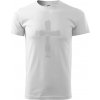 Jesus kríž štetcom - Tričko extra veľké (5-8XL) - 5XL ( Biela )