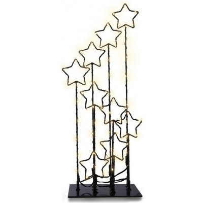 DecoKing Vianočná LED dekorácia s hviezdami 16 cm
