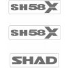 Nálepky SHAD D1B58ETR pre SH58X (Samolepky)