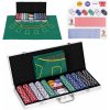 ModernHome Blackjack Poker Set 500 žetónov 2 balíčky kariet