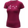 SENSOR MERINO ACTIVE SONGBIRDS dámske tričko kr.rukáv lilla Veľkosť: L termobielizeň