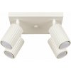 Sollux Lighting Stropné svietidlo Karbon, 4x béžové kovové tienidlo, (možnosť polohovania)