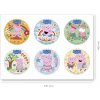 6 ks dekorácií na cupcaky Prasiatko Peppa 5,8 cm - Dekora