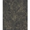 Vavex Vliesová tapeta, 10,05 m × 53 cm, čierno-zlaté listy, A51403