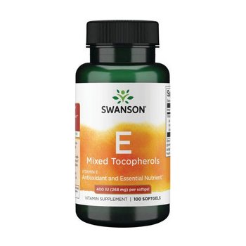 Swanson Vitamin E Mixed Tocopherols 400 IU 268 mg 100 tabliet