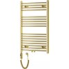 MEXEN/S - Ares radiátor + vykurovacia tyč 900 x 600 mm, 300 W, zlatá W102-0900-600-2300-50
