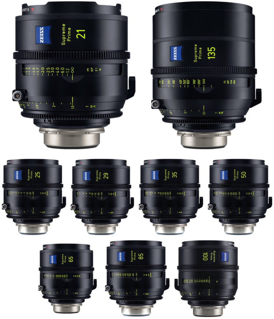 ZEISS Supreme Prime (21, 25, 29, 35, 50, 65, 85, 100, 135 mm) PL, metrické