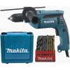 MAKITA MAKITA HP1641K1X - Dvojrýchlostná príklepová vŕtačka so sadou vrtákov (9 ks)