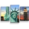 Sablio Obraz - 3-dílný Socha slobody - 75x50 cm
