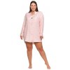 Dámska nočná košeľa Moraj PDK5600-001 2XL-3XL ružová XXL