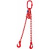 SVX Reťazový záves oko-2 hák tr 80 so skracovačom (5 m, 11 200/8000 kg, 16mm) 5 m, 11 200/8000 kg, 16mm červena