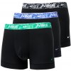 Nike Everyday Cotton Stretch Trunk 3P Čierny